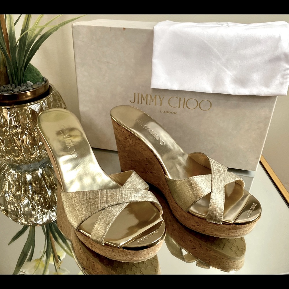 Authentic Jimmy Choo Pandora Wedges